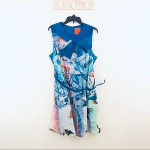 ModCloth Whimsy Without end snow cat dress size 1x